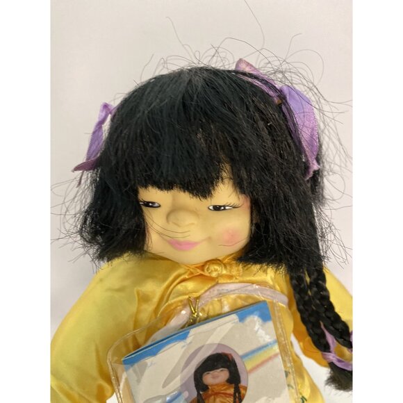 Asian Girl Doll 14" With Stand Passport of the Kingdom of Heaven Collectible - Picture 8 of 10